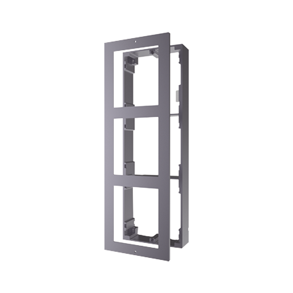 Base de 3 Espacios para Videoportero IP Hikvision / Instalacion en SUPERFICIE