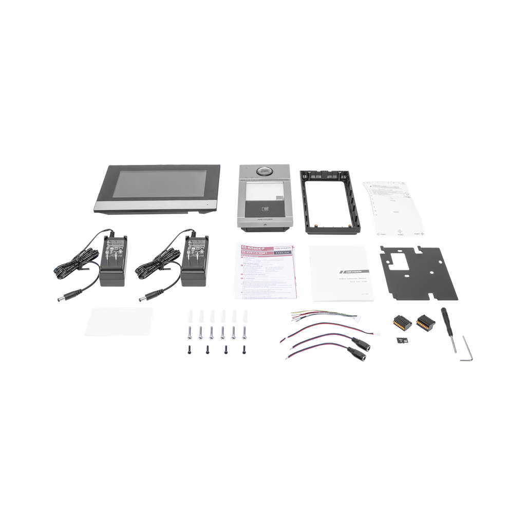 [DS-KIS604-P(C)] P(c) - Kit de Videoportero IP Poe Estandar con Llamada a App de Smartphone (hik-connect) - HIKVISION DSKIS604P(C)