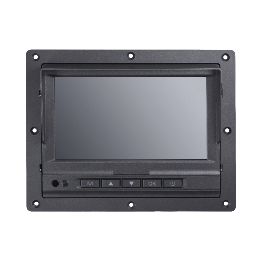 Monitor y Botones de 7" LCD / Compatible con DVR Movil HIKVISION / Conector Tipo Aviacion