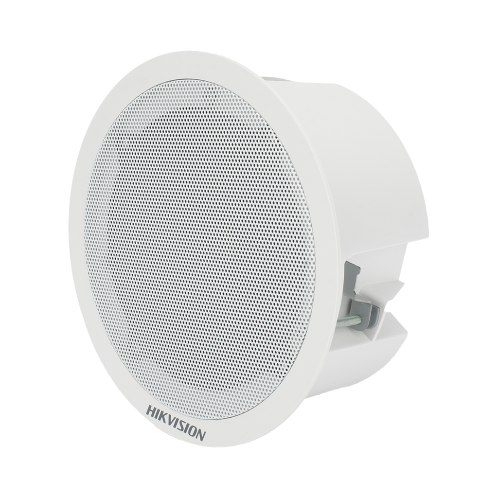 Altavoz Secundario para Montaje en Plafón | 3 Watts | 8 Ohms | Compatible con DS-QAZ1203G1-BE | Uso en Interior | No Requiere Alimentación Externa - HIKVISION DS-QAZ0203G1-S