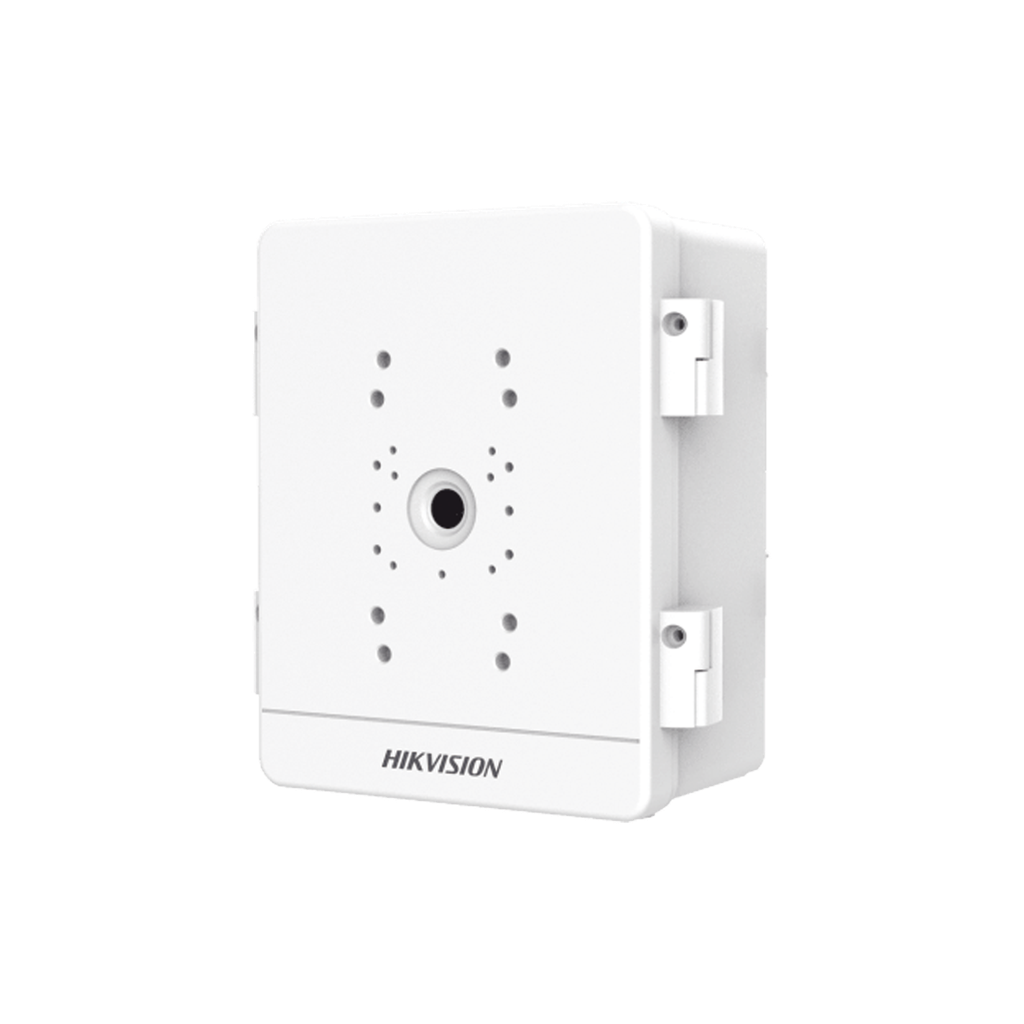 Caja para Videovigilancia para Exterior / Uso en Montaje o Pared / IP66 / IK10 / Dimensiones: 306 X 220 X 130 mm / Soporta 1 Dispositivo (PTZ, Bocina, Cámara Fija) - HIKVISION DS-SBOX-01