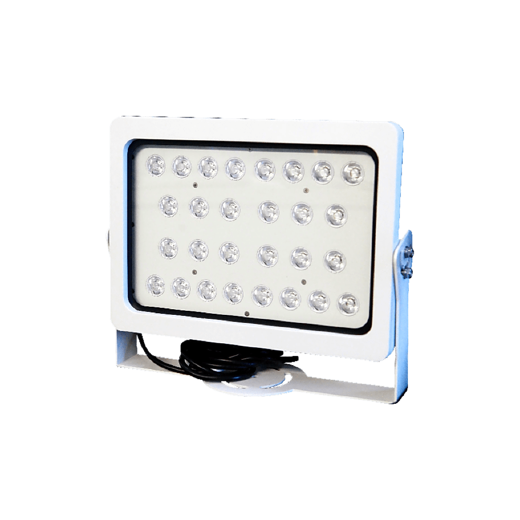 Luz Estroboscopica Suplementaria / 28 LEDs de Alta Luminosidad / 250 lx a 50 m / Angulo 10∞ / IP66 / Control TTL / Proteccion contra Falso Disparo / Aluminio Aleacion