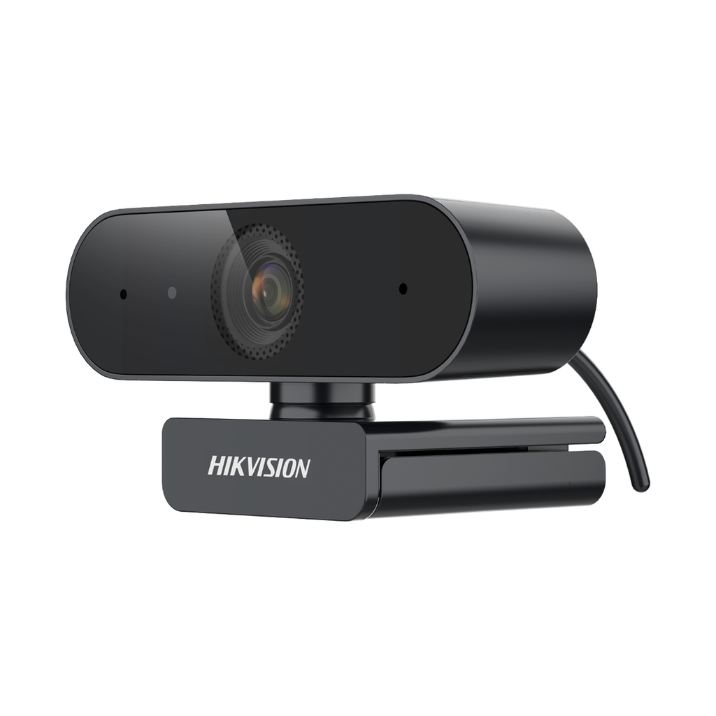 Cámara Web ALTA DEFINICIÓN (1080p) / Giro 360° / Gran Angular / Micrófono Integrado / Conector USB de 2 mts / Fácil de Instalar / Reducción de Ruido Inteligente - HIKVISION DS-U02