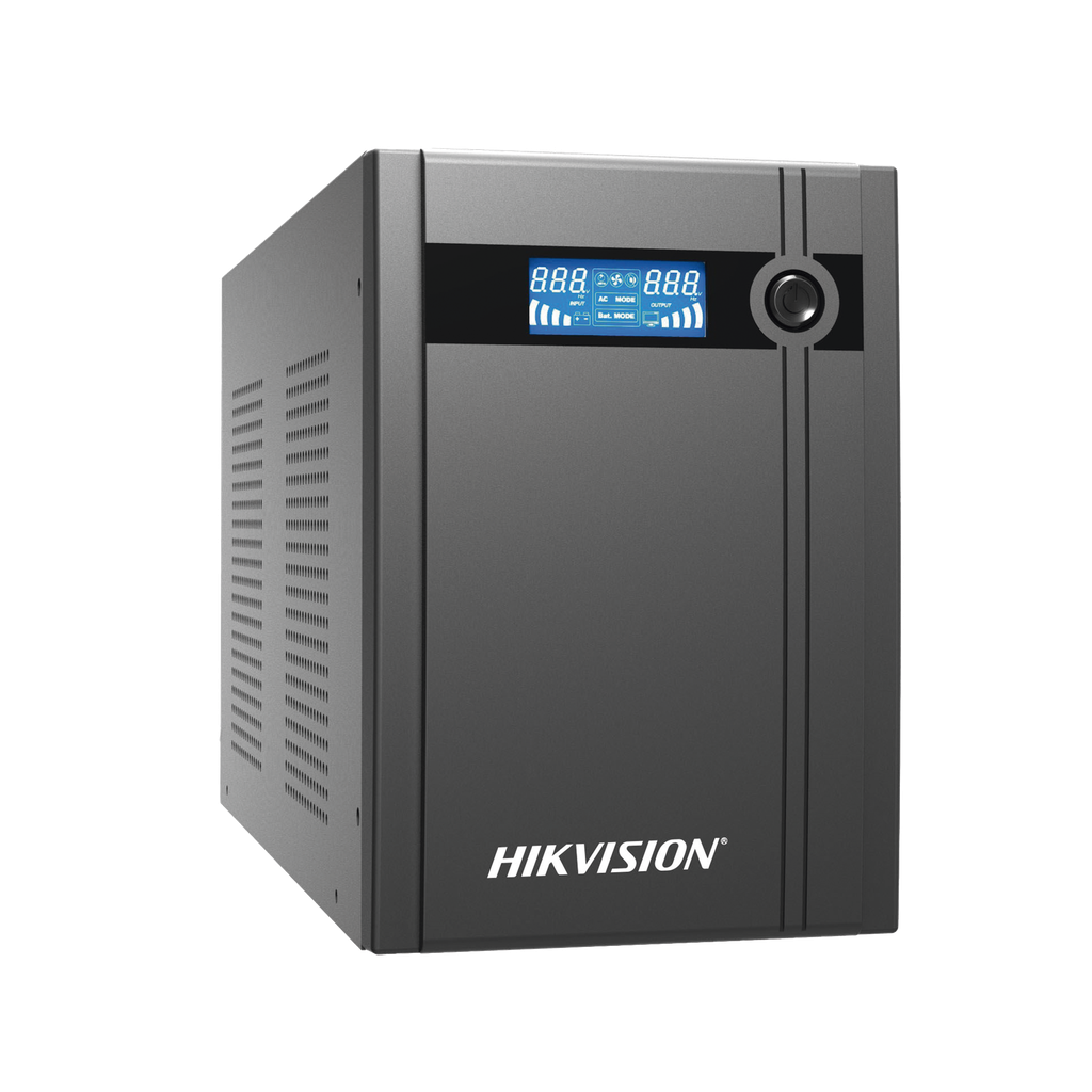[DS-UPS3000-X] UPS de 3000 VA / 1800 W / Pantalla LCD / Protección Contra Sobrecarga y Descarga / Entrada y Salida 120 VCA / 6 Tomas NEMA 5-15R (Todos con Respaldo) - HIKVISION DS-UPS3000-X