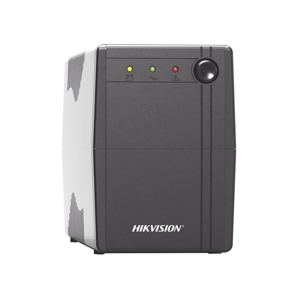UPS de 600 VA / 360W / Protección Contra Sobrecarga y Descarga / Entrada y Salida 120 VCA / 6 Tomas NEMA 5-15R (4 con Respaldo y 2 sin Respaldo) - HIKVISION DS-UPS600-X