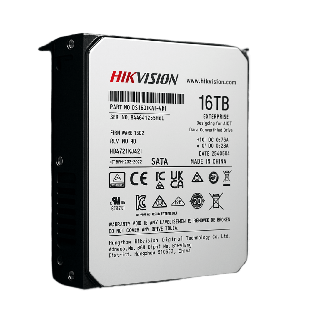 Disco Duro Empresarial / 16 TB / 7200 RPM / Interfaz SATA 6 Gb/s / Bufer de 512 MB / DiseÒado para Operacion 24/7 / Transferencia de 550 TB por AÒo