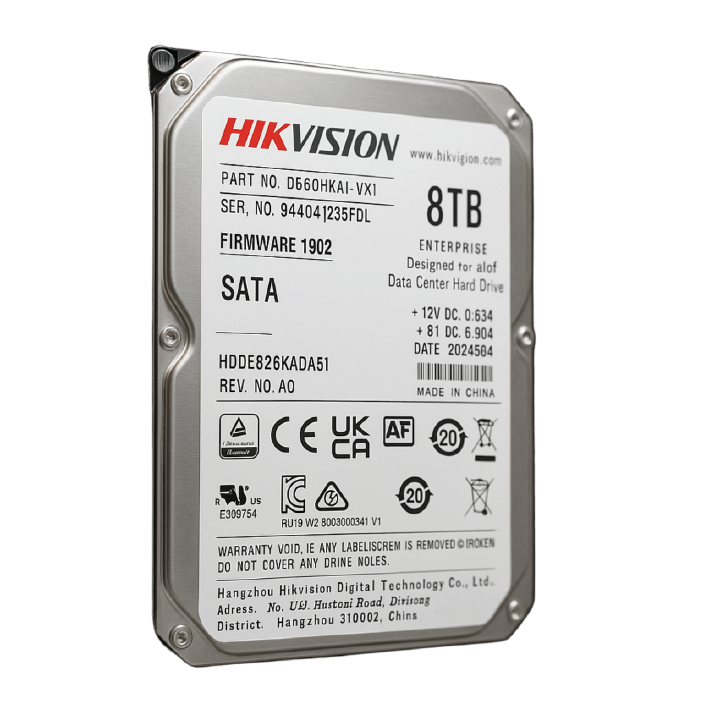 Disco Duro Empresarial / 8 TB / 7200 RPM / Interfaz SATA 6 Gb/s / Bufer de 512 MB / DiseÒado para Operacion 24/7 / Transferencia de 550 TB por AÒo