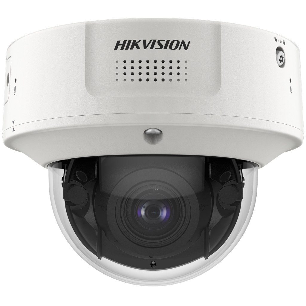 Domo IP 8 Megapixel / Lente Mot. 2.8 a 12 mm / DARKFIGHTER / WDR 120 dB / IK10 / 30 mts IR / Conteo Facial / Detección Facial / Interior / PoE / Búsqueda por Atributos / Micrófono Integrado / Micro SD - HIKVISION IDS-2CD7186G2-IZS