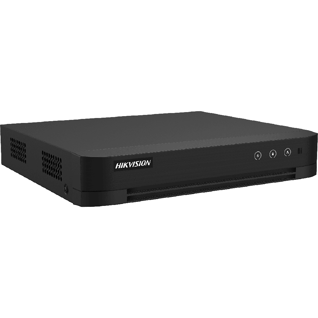 DVR 4 Canales TURBOHD + 4 Canales IP / 8 Megapixel (4K) / Audio Bidireccional / ACUSENSE / 1 Bahía de Disco Duro / Salida de Video en Full HD / H.265+ - HIKVISION IDS-7204HUHI-M1-T