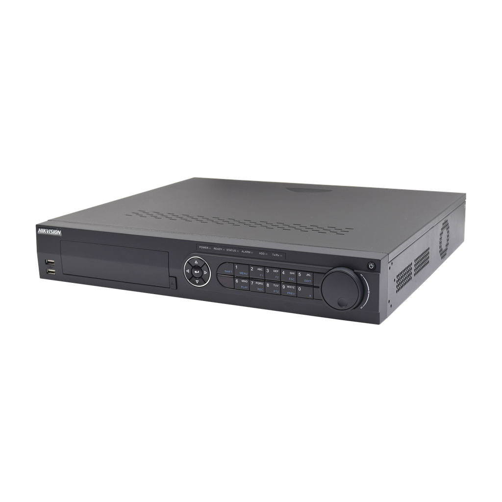 DVR 16 Canales TurboHD + 8 Canales IP / 3K/5MP / Audio por Coaxitron / Acusense / 4 Bahías de Disco Duro / Videoanalisis / 16 Entradas de Alarma - HIKVISION IDS-7316HQHI-M4-S(S)