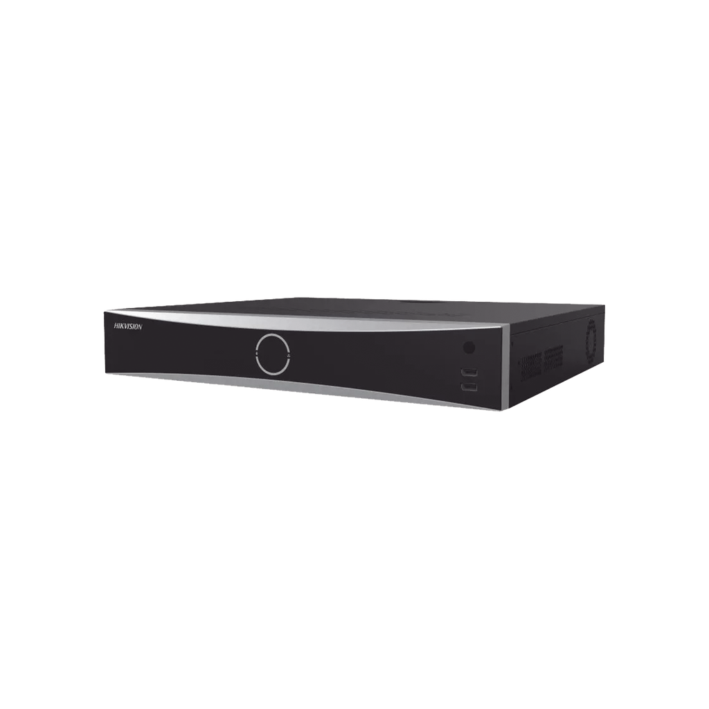 NVR 32 Megapixel (8K) / Reconocimiento Facial (Base de Datos) / 32 Canales IP / 4 Bahías de Disco Duro / 16 Puertos PoE+ / HDMI en 8K / ACUSENSE / Soporta POS / AcuSearch - HIKVISION IDS-7732NXI-M4-16P-X