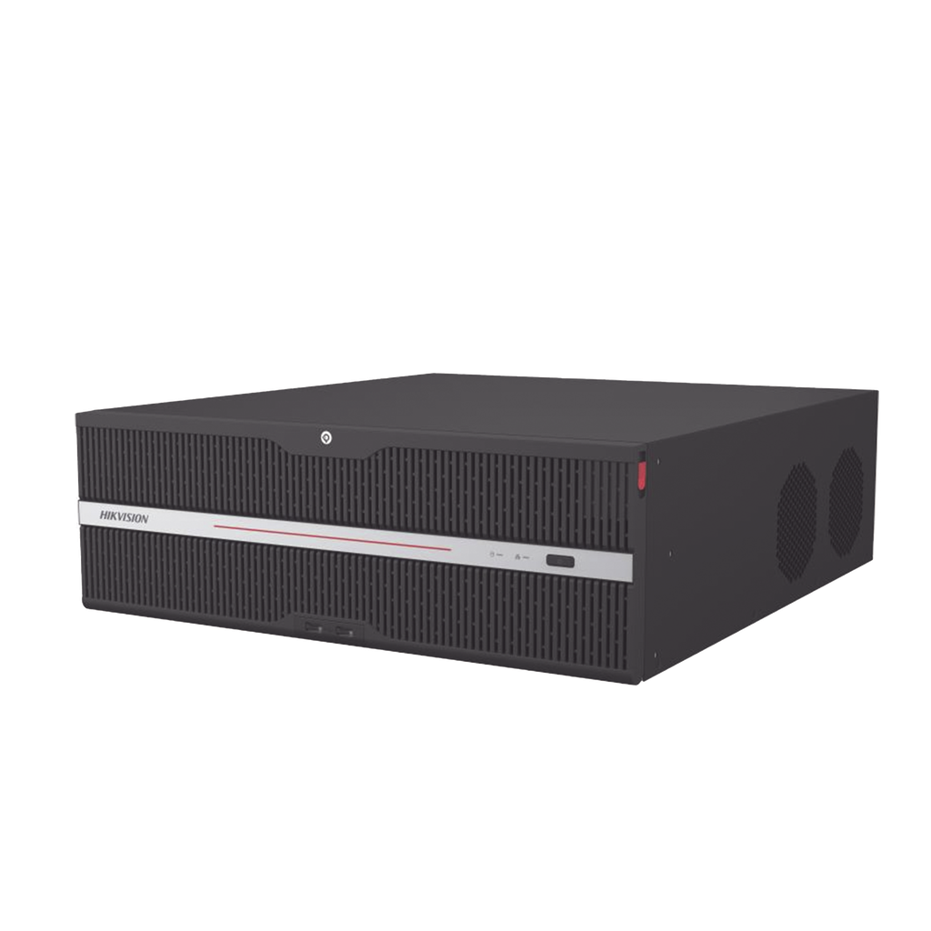 NVR 12 Megapixel (4K) / 32 Canales IP / 16 Bahias de Disco Duro / 2 Tarjetas de Red / Soporta RAID / HDMI en 4K / Soporta POS / Reconocimiento Facial / Bases de Datos / Hasta 100,000 Fotografias / AcuSearch