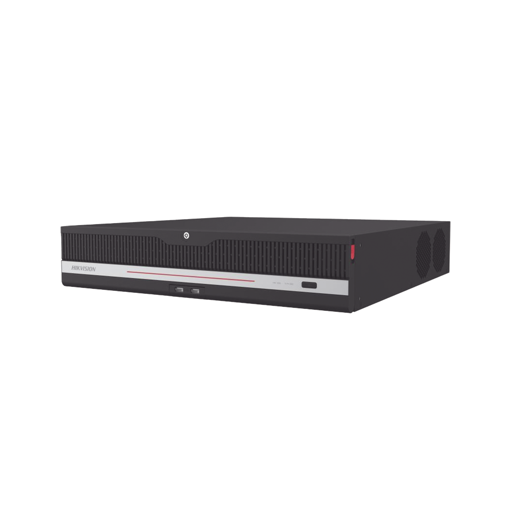 NVR 32 Megapixel (8K) / 32 Canales IP / 8 Bahias de Disco Duro / 2 Tarjetas de Red / Soporta RAID / HDMI en 4K / Soporta POS / Reconocimiento Facial / Bases de Datos / Hasta 100,000 Fotografias / AcuSearch
