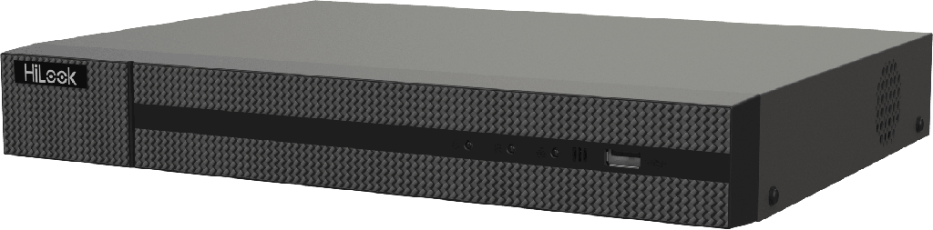 DVR 16 Canales TurboHD + 16 Canales IP / 8 Megapíxel (4K) / Audio Bidireccional / ACUSENSE Lite / 1 Bahía de Disco Duro / H.265+ / Salida en Full HD - HiLook by HIKVISION DVR-216U-M1-T