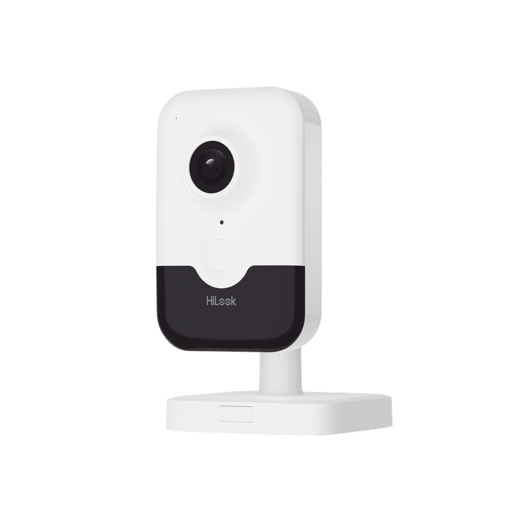 Cubo IP 2 Megapixel / Lente 2.8 mm (Gran Angular) / Audio Bidireccional / WiFi / Memoria Micro SD /AcuSense / Notificacion Push / Interior / H.265+ - HiLook by HIKVISION IPC-C320HA-D-W(W)
