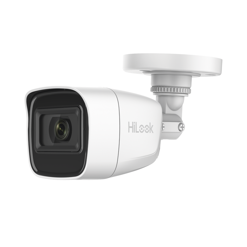 Bala TURBOHD 2 Megapíxel (1080p) / Gran Angular 106° / Lente 2.8 mm / Audio por Coaxitron / 30 mts IR EXIR / Exterior IP66 / 4 Tecnologías / dWDR - HiLook by HIKVISION THC-B120-MS