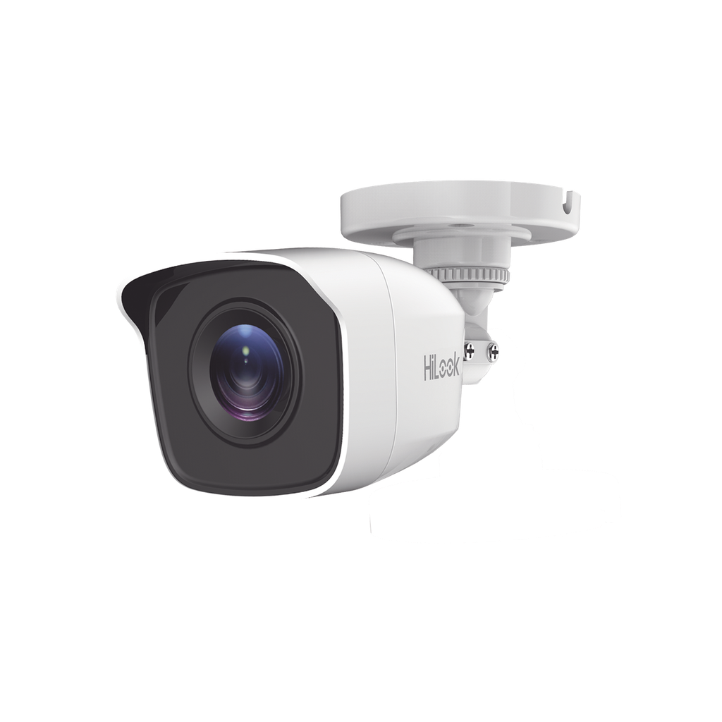 Bala TURBOHD 2 Megapíxeles (1080p) / Gran Angular 103° / Lente 2.8 mm / IR EXIR Inteligente 20 mts / Exterior IP66 / dWDR / TVI-AHD-CVI-CVBS - HiLook by HIKVISION THC-B120-PC
