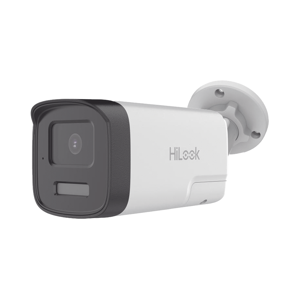 [Audio Bidireccional + Dual Light + ColorVu] Bala TURBOHD 2 Megapixel (1080p) / Lente 3.6 mm / 40 mts IR EXIR + 40 mts Luz Blanca / Micrófono y Bocina Integrado / Exterior IP67 / dWDR - HiLook by HIKVISION THC-B227-LTS