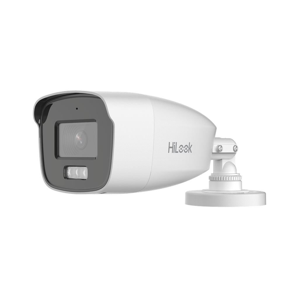 [Dual Light + ColorVu] Bala TURBOHD 3K megapixel / 40 mts IR + 40 mts luz blanca / Lente 2.8 (104∞ de Vision) / Exterior IP66 / Audio por Coaxitron / TVI-AHD-CVI-CVBS / Metal  / Smart-Hybrid light