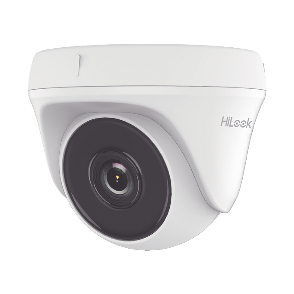 Turret TURBOHD 2 Megapíxel (1080p) / Lente 2.8 mm / 20 mts IR EXIR / 4 Tecnologías (TVI / AHD / CVI / CVBS) / Uso en Interior - HiLook by HIKVISION THC-T120-PC