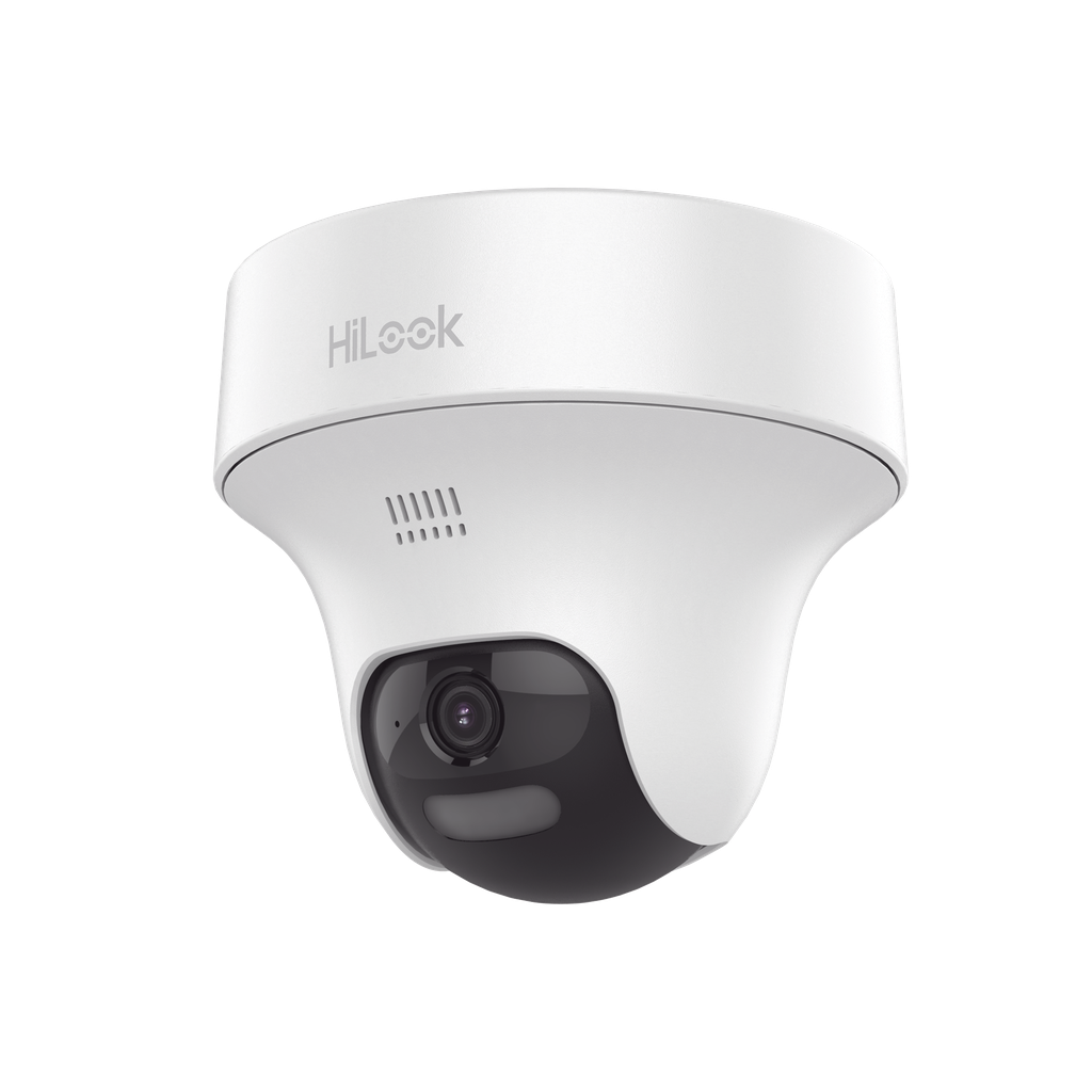 [Audio Bidireccional + Dual Light + ColorVu] PT TURBOHD 3K (5 Megapíxel) / Lente 3.6 mm / 25 mts IR EXIR + 20 mts Luz Blanca / Micrófono y Bocina Integrado / dWDR / Uso Interior / Plástico - HiLook by HIKVISION THC-T157-PTLTS