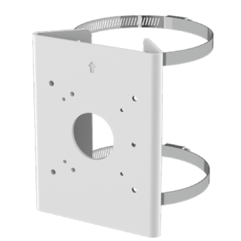 Soporte para Poste Serie 35 / Material Aluminio + Acero Inoxidable / Capacidad de Carga Maxima 4 kg / Compatible con Accesorios Honeywell / Para Camaras de Seguridad Exteriores