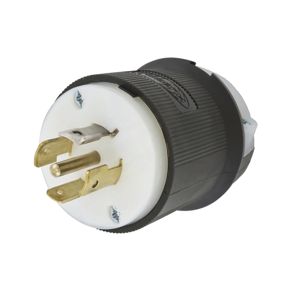 Clavija Industrial con Bloqueo de Media Vuelta / 20 A 120/208 V CA / 4 Polos 5 Hilos / Color Blanco y Negro / Nema L21-20P/ Grado Industrial - HUBBELL HUB-HBL-2511