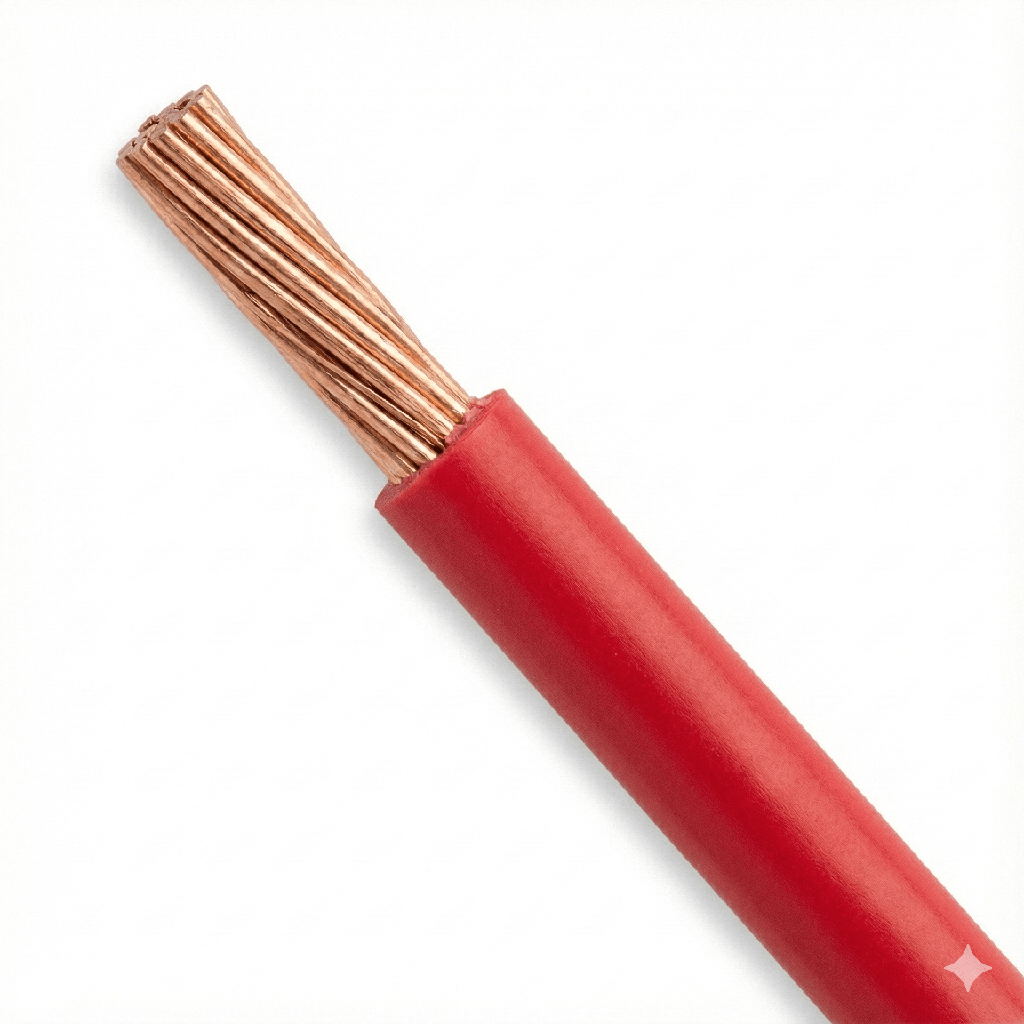 Bobina de 100 Metros (328.08 Pies) / Cable ElÈctrico de Cobre / Recubierto THW-LS / Calibre 14 AWG / 19 Hilos / Color Rojo