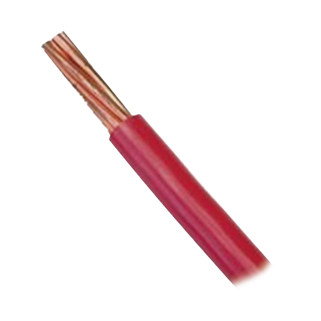Cable Eléctrico 16 AWG Color Rojo, Conductor de Cobre Suave Cableado. Aislamiento de PVC, Auto-Extinguible. Bobina de 100 Metros (328.08 Pies) - INDIANA SLY-316-RED-100