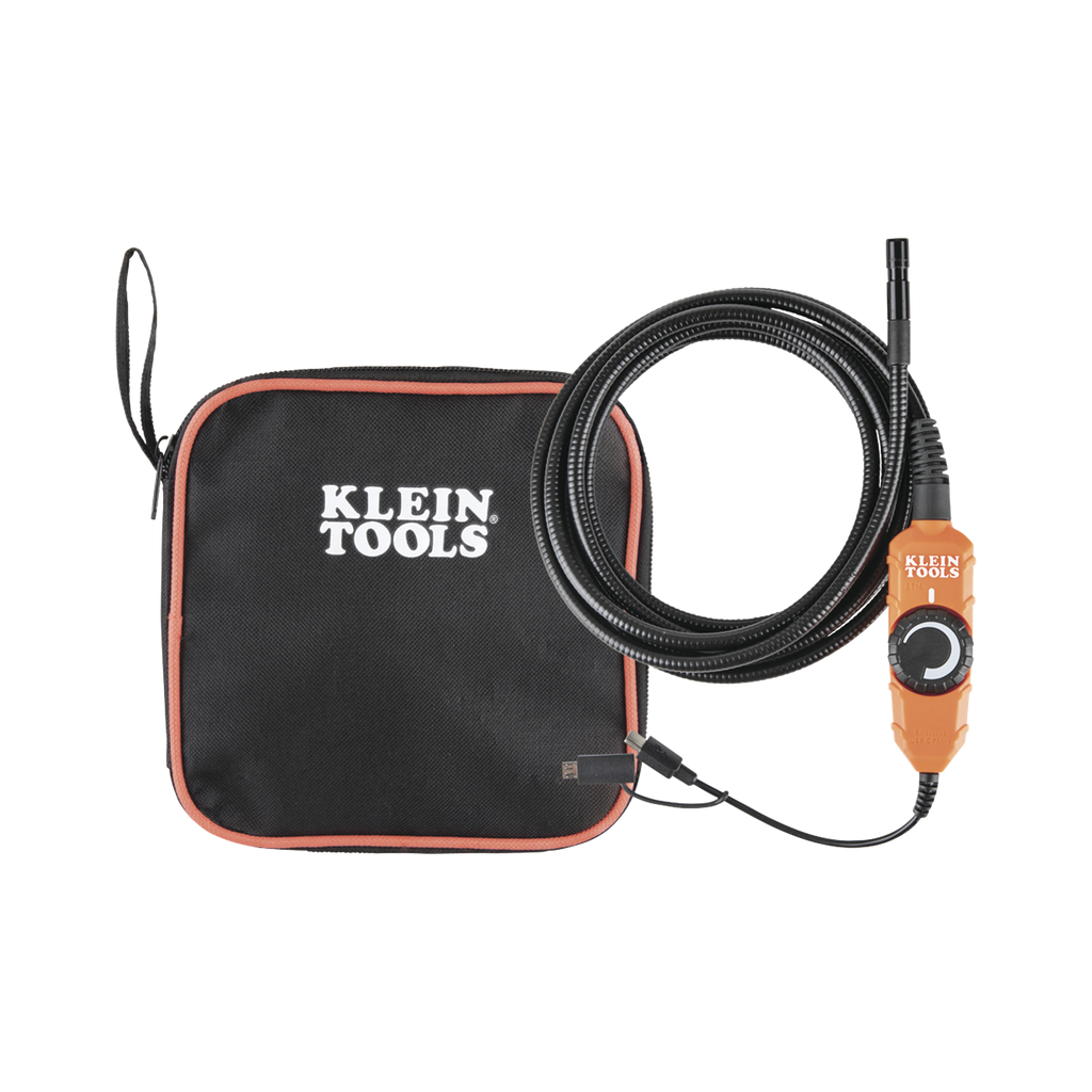 Camara Boroscopio de Inspeccion con Conexion para Dispositivos Android. Cuello de Cisne Blindado de 10' (3 m) y 6 Luces LED