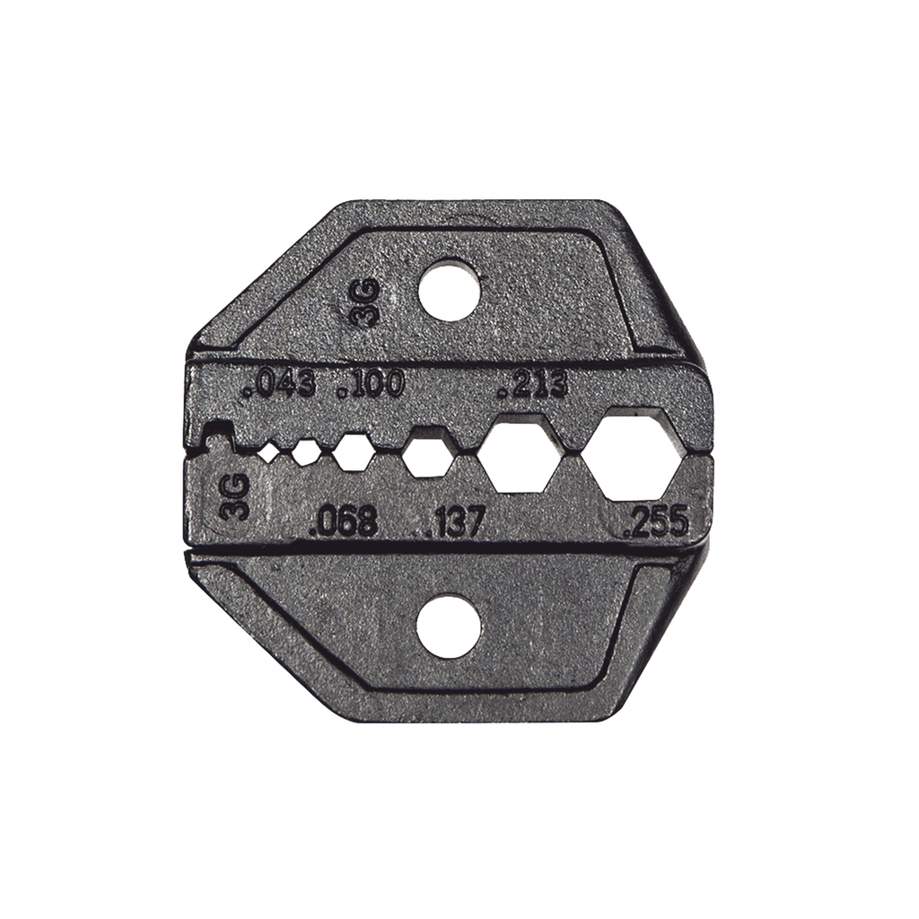 Matriz Ponchadora para RG58, RG59, RG62 y RG174. Compatible con Pinza Ponchadora VDV200-010