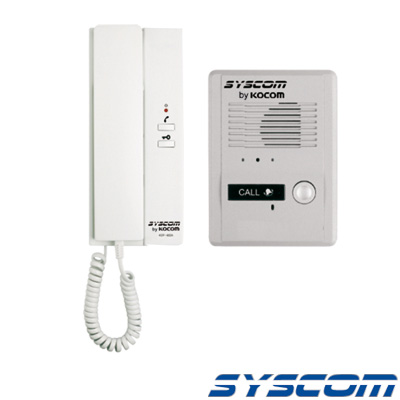 Kit de audio portero con un auricular (expandible hasta 3 auriculares) - KOCOM KDP-601A1M-MS2D