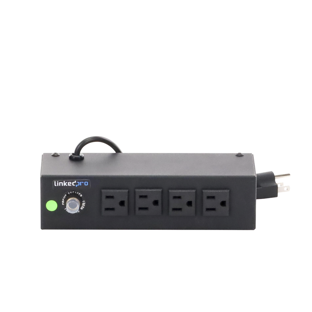 Tomacorriente de 4 Contactos (NEMA 5-15R) Voltaje Entrada/Salida: 120Vca/10A Max. Opcion de Instalacion en Escritorio o Pared