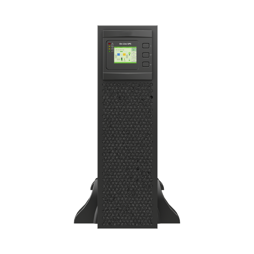 UPS de 15 KVA/15 kW, Online Doble Conversion, 120 Vac de Entrada 3 Fases, Entrada Hardwired, Onda Senoidal Pura, Torre o Rack