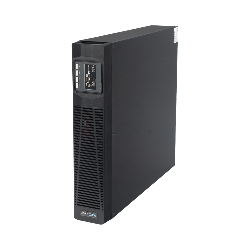 UPS de 2000VA/1800W / Topología On-Line Doble Conversión / Entrada y Salida de 120 Vca / Clavija de Entrada NEMA 5-20P / Pantalla LCD Configurable / Formato Rack/Torre - LINKEDPRO BY EPCOM LP2KRT