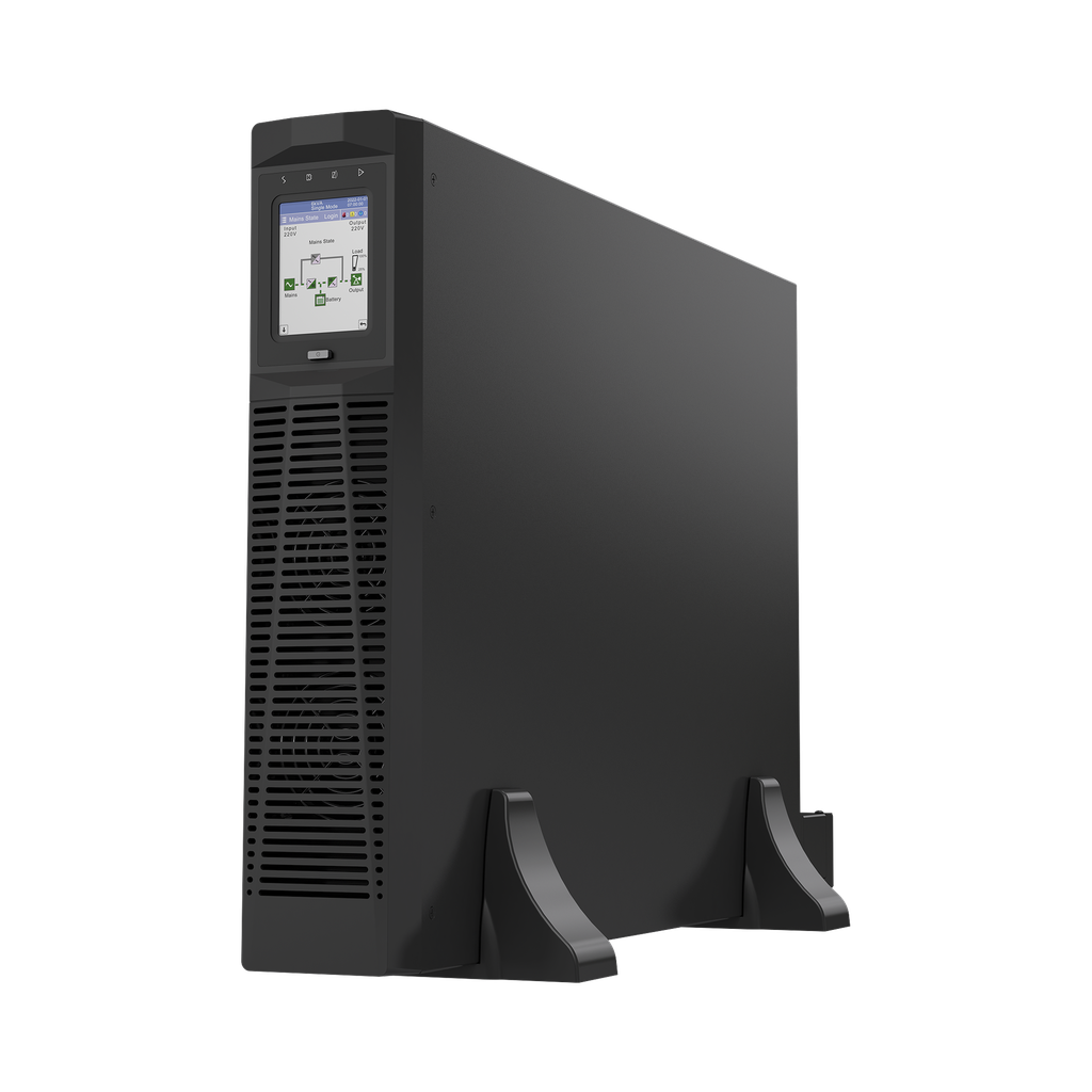 UPS Rack-Torre 6KVA / 5.4kW Entrada s 220VCA, Salida 220VCA (Fase √önica), 2 Unidades Rack, Equipo de Largo Tiempo de Operacion con Respaldo