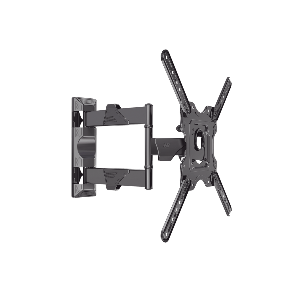 Montaje de Pared Articulado para Monitor de 32-55" / Soporta hasta 27.2 Kg / Vesa 400 x 400 / 100 x 100 / Acero / Separación a Pared de 5 cm a 40 cm - NB-EPCOM P4-NB