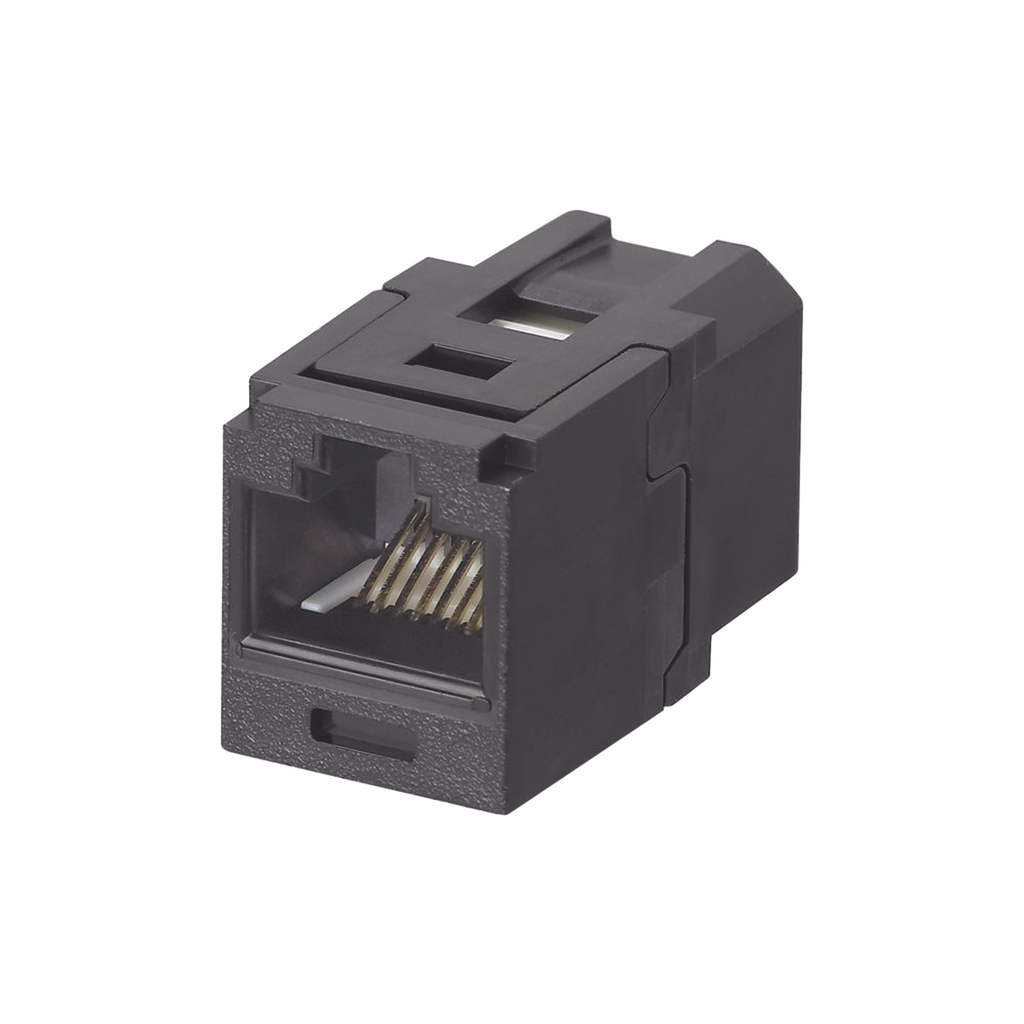 Modulo Acoplador RJ45 a RJ45, Mini-Com, Categoria 6, Color Negro