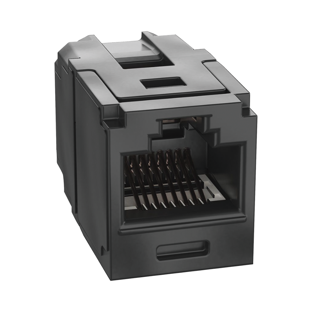Modulo Acoplador RJ45 a RJ45, Mini-Com, Categoria 6A, Color Negro