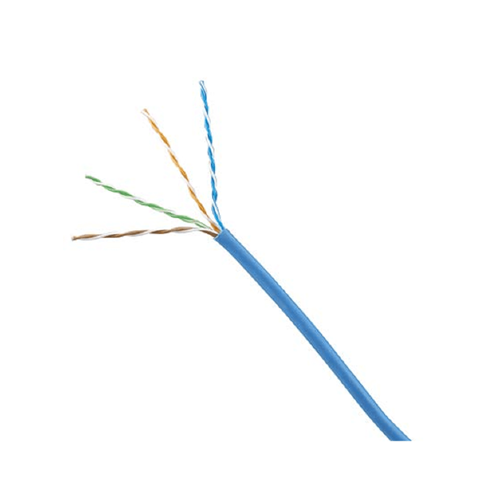 Bobina de Cable UTP 305 Metros (1000 Pies) de Cobre, Azul, Categoría 6 (24 AWG), 1000Mbps, LSZH (Bajo Humo, Cero Halógenos), de 4 Pares - PANDUIT NUL6C04BU-ME