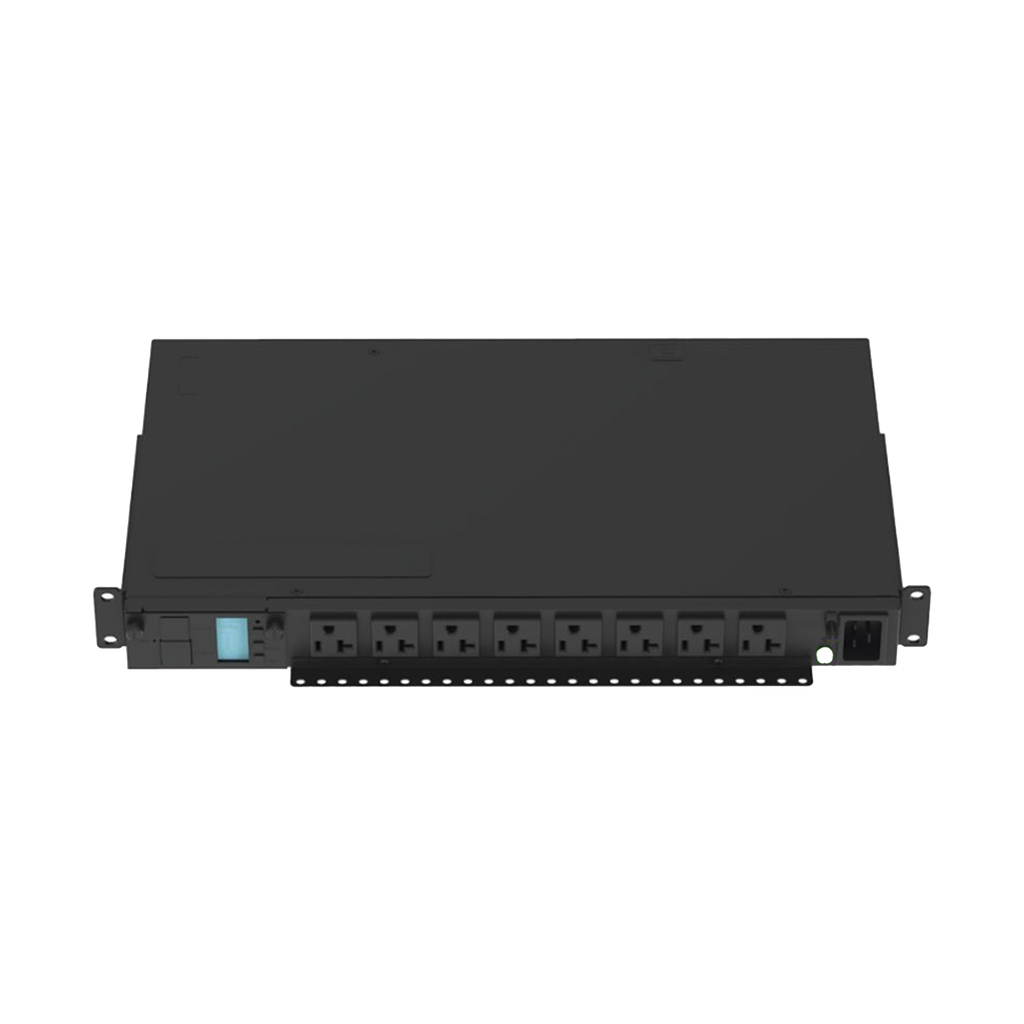 PDU Monitoreable (MI) para Distribución de Energía, Enchufe de Entrada NEMA 5-15P, Con 8 Salidas 5-20R, Horizontal 19in, 120 Vca, 15 Amp, 1UR - PANDUIT P08D09M