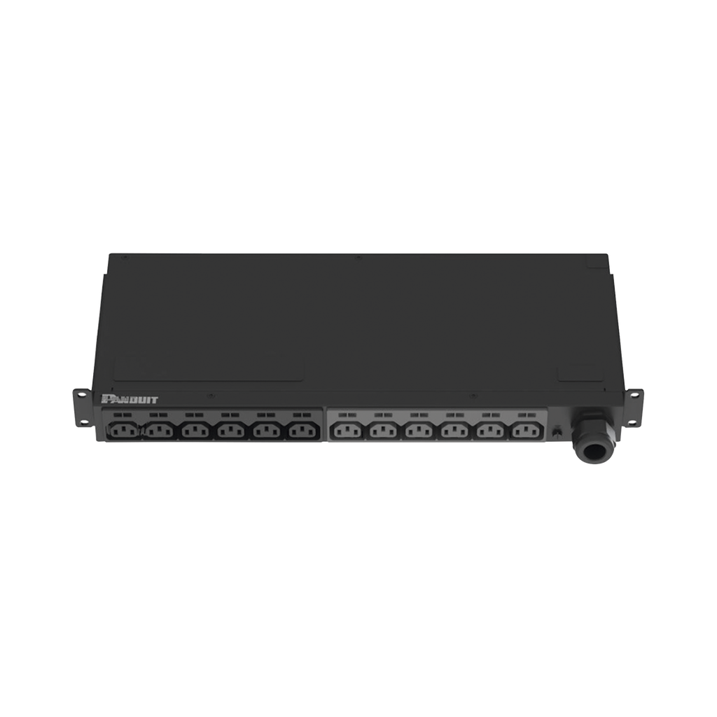PDU Basico para Distribucion de Energia, Enchufe de Entrada NEMA L6-30P, Con 12 Contactos C13, Instalacion Horizontal de 19in, 1UR, 30 Amp, 208 Vca
