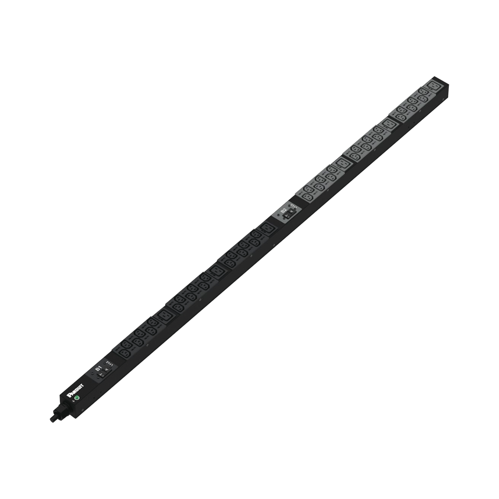 PDU Básico para Distribución de Energía, Enchufe de Entrada NEMA L6-30P, Con 36 Contactos C13 y 6 C19, de Instalación Vertical, 30 Amp, 208 Vca - PANDUIT P42B17M