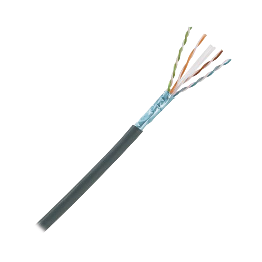Bobina de Cable Planta Externa con Gel, de 4 Pares, Cat6A, Blindado F/UTP, Color Negro, 305 Metros (1000 Pies) - PANDUIT PFO6X04BL-CEG