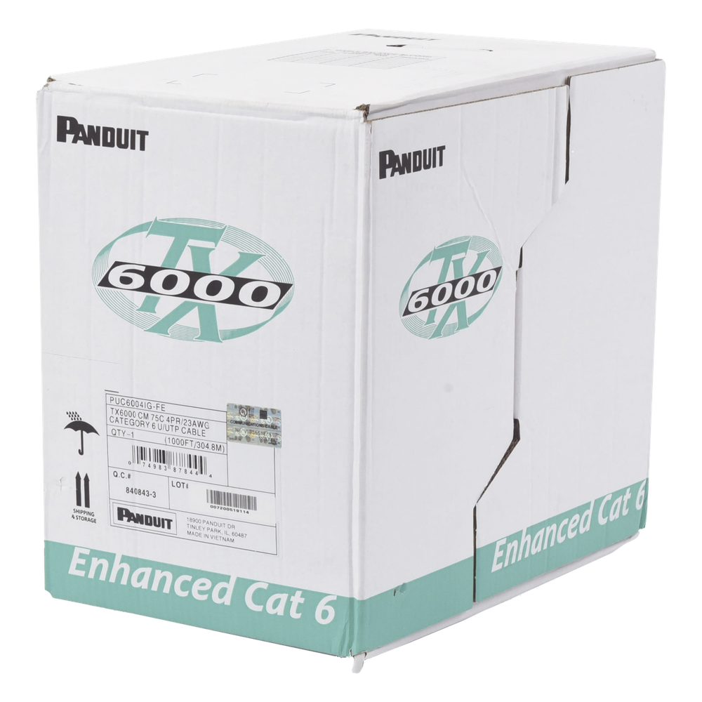 [PUC6004IG-ME] Bobina de Cable UTP 305 Metros (1000 Pies) PANDUIT PUC6004IG-ME – De 4 Pares