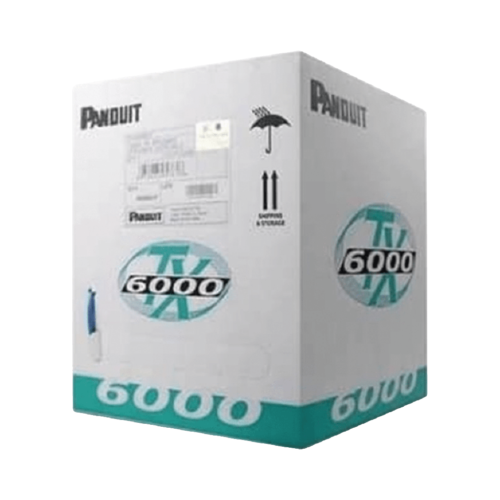 Bobina de Cable UTP 305 Metros (1000 Pies) de Cobre, TX6000™ PanNet, Reelex, Blanco, Categoría 6 Mejorado (23 AWG), LSZH (Bajo Humo, Cero Halógenos), de 4 Pares - PANDUIT PUL6004WH-ME