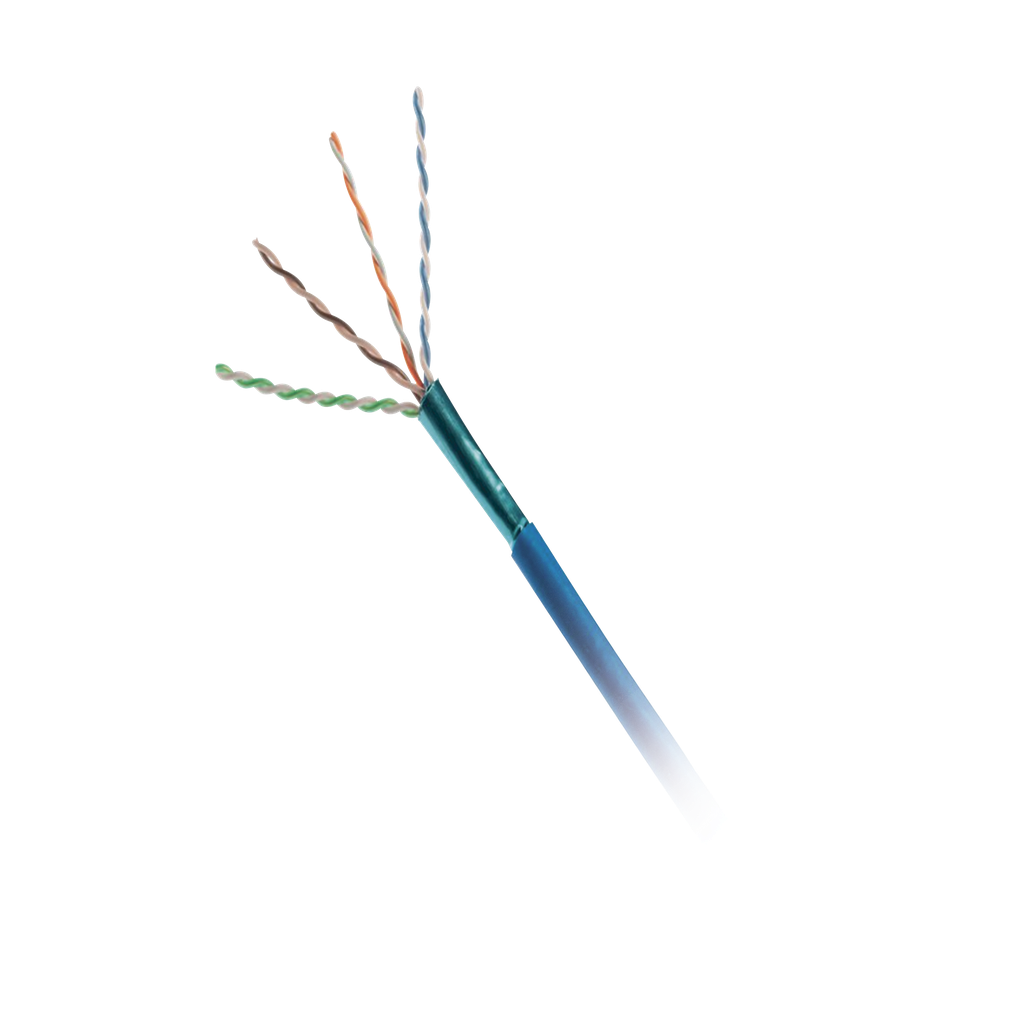 Bobina de Cable UTP de 4 Pares, Vari-MaTriX, Cat6A, 23 AWG, CMP (Plenum), Color Azul, 305 Metros (1000 Pies)