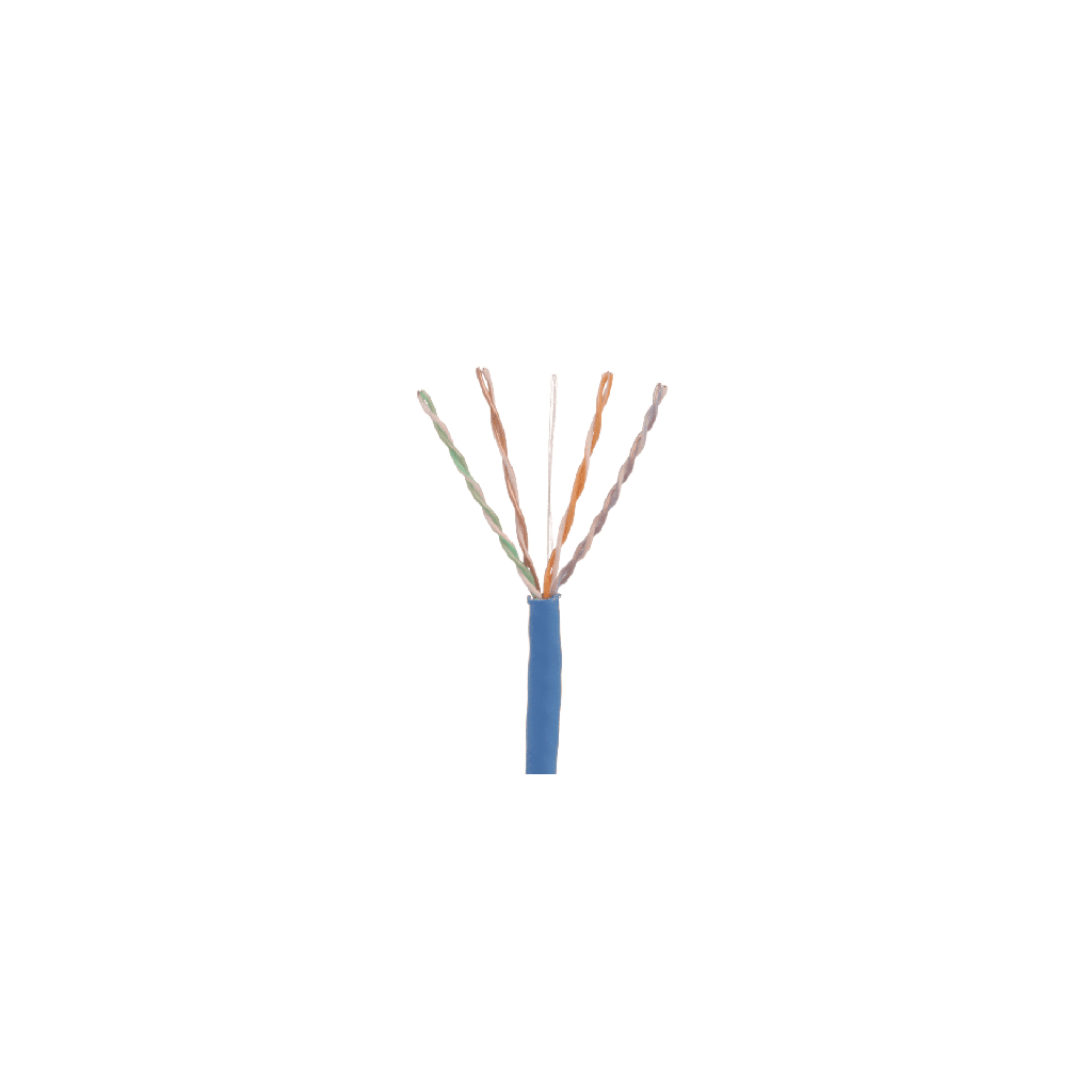 Bobina de Cable UTP 305 Metros (1000 Pies) de Cobre, TX6000? PanNet, Azul, Categoria 6 (24 AWG), CMP (Plenum), de 4 Pares
