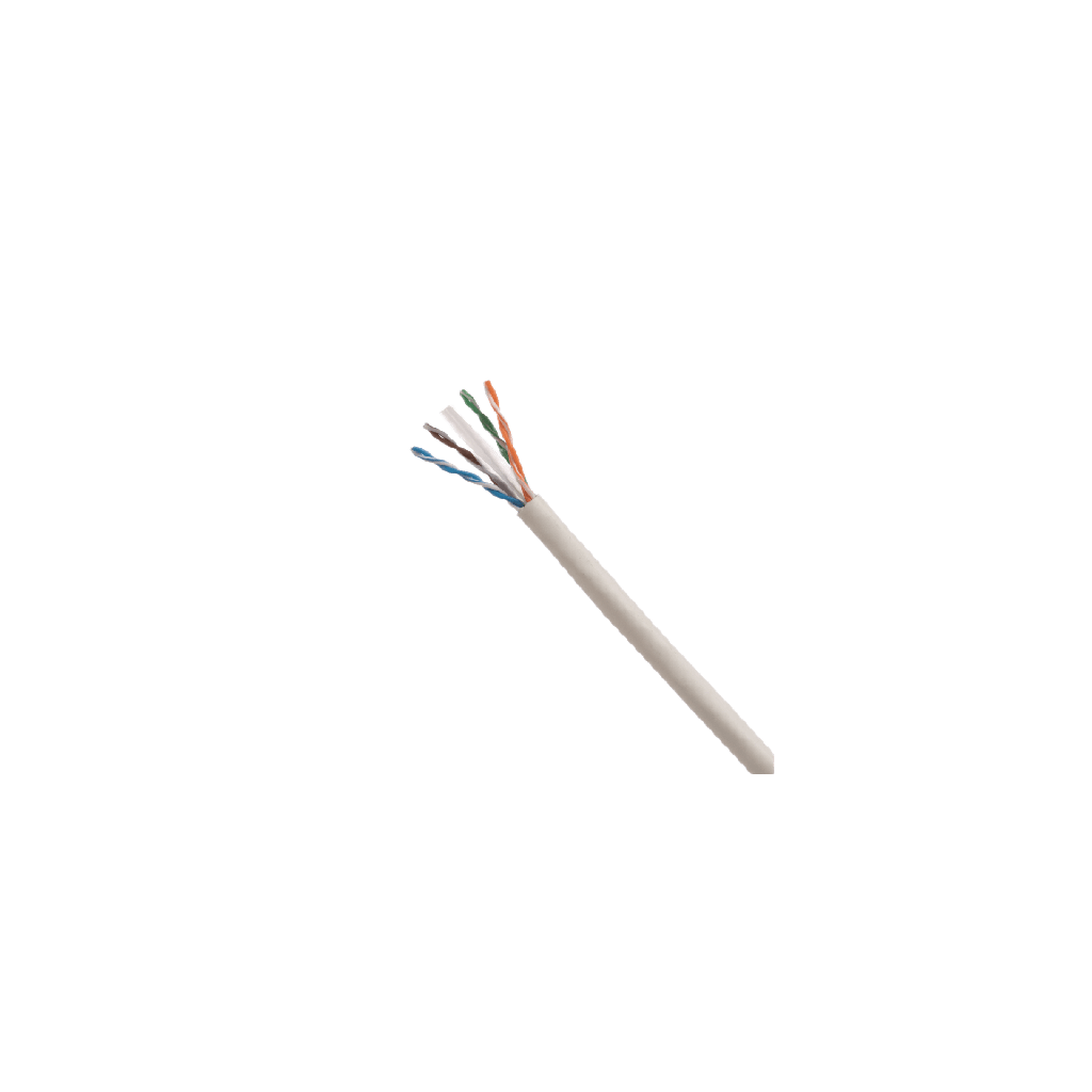 Bobina de Cable UTP 305 Metros (1000 Pies) de Cobre, TX6000 PanNet, Blanco, Categoria 6 (24 AWG), CMP (Plenum), de 4 Pares