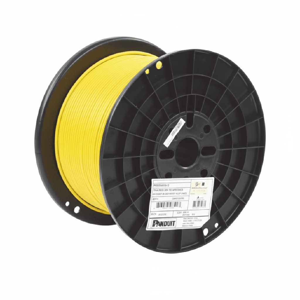 Bobina de Cable UTP de 4 Pares, Vari-MaTriX HD, Cat6A, 23 AWG, CMR (Riser), Color Amarillo, 305 Metros (1000 Pies) - PANDUIT PUR6AHD04YL-G